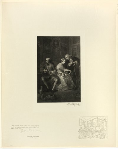 Mariage à la mode (détail), des Vieux Maîtres anglais - Timothy Cole