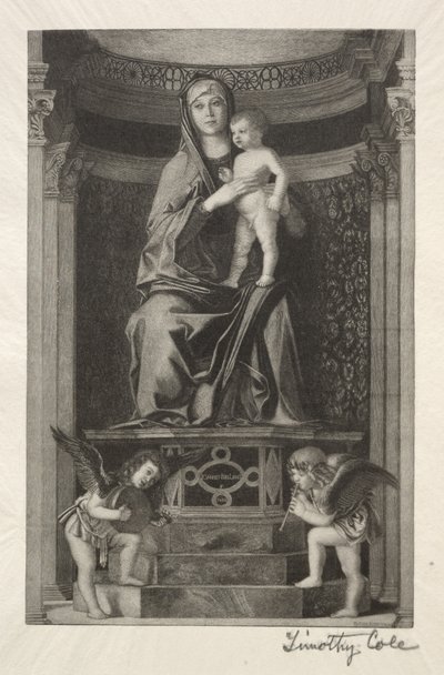 Vieux maîtres italiens : Madone et enfant, 1888-1892 - Timothy Cole