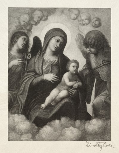 Maîtres italiens anciens : Madone et enfant en gloire, 1891 - Timothy Cole