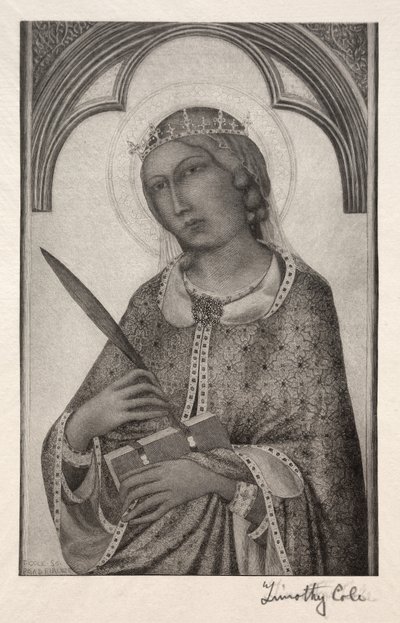 Maîtres italiens anciens : Sainte Catherine d