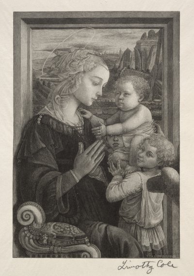 Vieux maîtres italiens : La Vierge adorant l