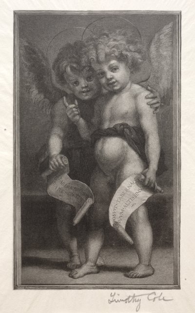 Vieux maîtres italiens : Deux anges enfants - Timothy Cole