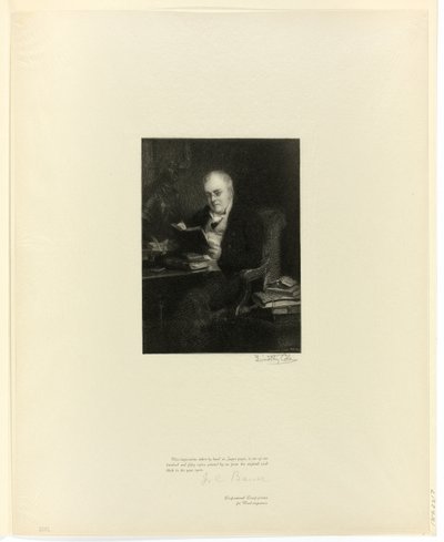 Portrait du Dr John Allen, des anciens maîtres anglais - Timothy Cole