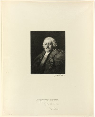 Portrait de Lord Newton, des Vieux Maîtres anglais - Timothy Cole