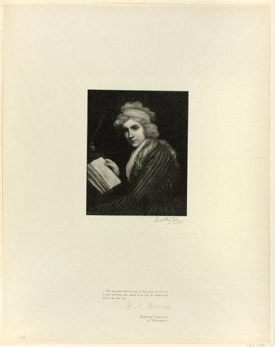 Portrait de Mary Wollstonecraft, des Maîtres anglais anciens - Timothy Cole