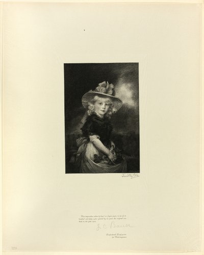 Princesse Sophia, fille de George III, des Maîtres anglais anciens - Timothy Cole