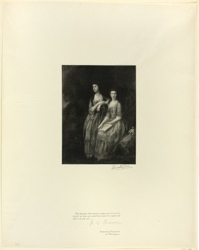 Les sœurs : Mme Sheridan et Mme Tickell, des Maîtres anglais anciens - Timothy Cole