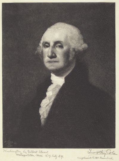 Washington - Timothy Cole after Gilbert Stuart