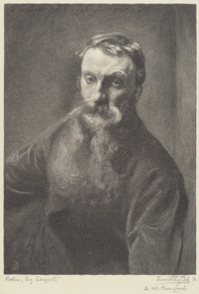 Rodin - Timothy Cole after John Singer Sargent