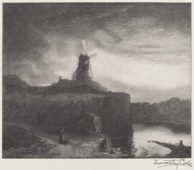Le moulin - Timothy Cole after Rembrandt van Rijn