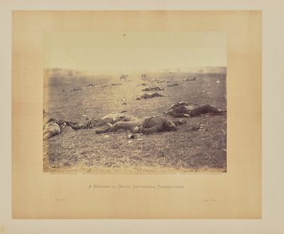 Une moisson de mort, Gettysburg, Pennsylvanie - Timothy H. OSullivan
