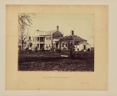 Lacey House, Falmouth, Virginie - Timothy H. OSullivan