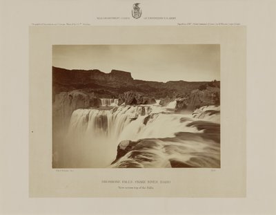 Chutes de Shoshone, rivière Snake, Idaho, vue sur le sommet des chutes - Timothy H. O