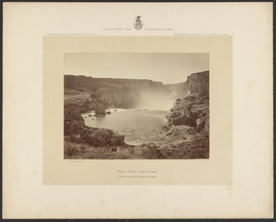 Snake River Cañon, Idaho, vue depuis les chutes de Shoshone - Timothy H. OSullivan