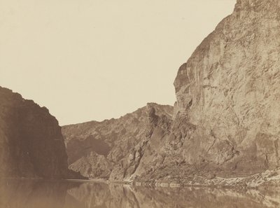 Canyon noir, fleuve Colorado, vue en contrebas depuis le camp de Big Horn, n° 4, 1871 (photo) - Timothy O