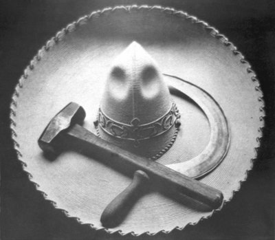 Révolution mexicaine : Sombrero avec marteau et faucille, Mexico, 1927 - Tina Modotti