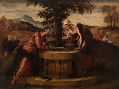 Le Christ et la femme de Samarie - Tintoretto (Jacopo Robusti)