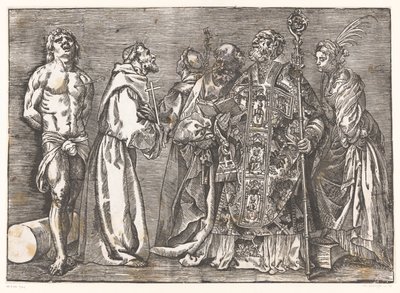 Zes staande heiligen - Titiaan