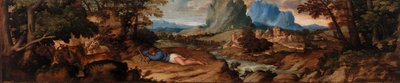 Berger endormi - Titian (Tiziano Vecellio)