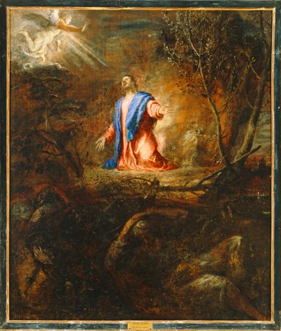 Le Christ priant dans le jardin des oliviers. 10014718 ... - Titian (c.1488-1576)