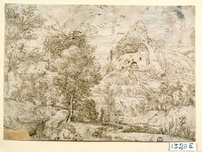 Paysage avec des oiseaux en vol - Titian (c.1488 1576)