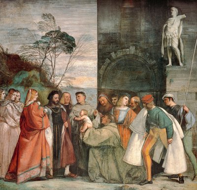 Miracle du nouveau-né (détail) de la Vie de Saint Antoine de Padoue - Titian (c.1488 1576)
