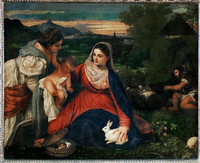 La Vierge au lapin ... - Titian (c.1488-1576)