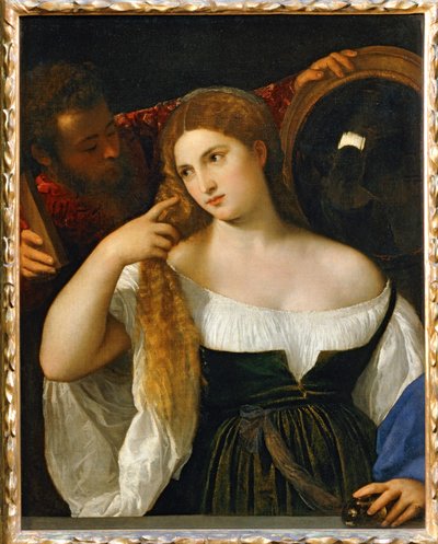 La fille et le miroir ... - Titian (c.1488-1576)