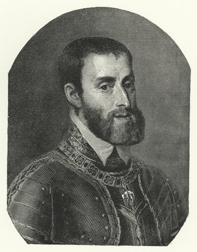 Charles V, Empereur du Saint-Empire romain germanique - Titian (c.1488 1576) (after)