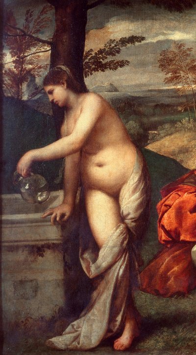 Le concert champêtre (détail) - Titian (c.1488 1576) (attr. to)
