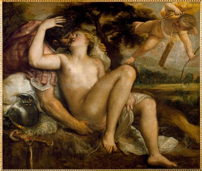 Vénus, Mars et Amour - Titian (c.1488 1576) (workshop)