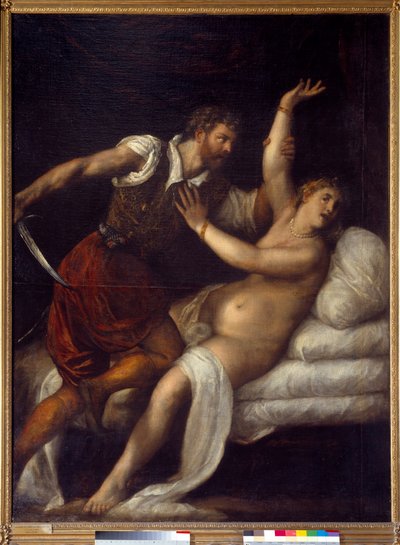 Le viol de Lucrèce ou Tarquin et Lucrèce - Tiziano Vecelli