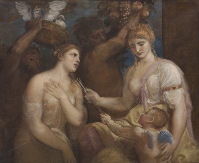 Allégorie de Vénus et Cupidon, c.1600 - Tiziano Vecelli