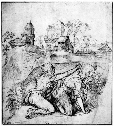 Paysage avec deux jeunes, vers 1510, 1937 - Tiziano Vecelli