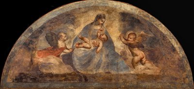 Madone et Enfant avec deux anges, vers 1519 - Titian