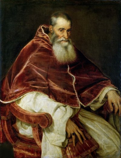 Portrait du Pape Paul III - Titian