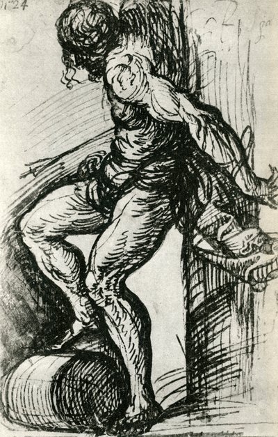 Esquisse pour le Saint Sébastien, vers 1518 - Tiziano Vecelli