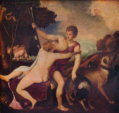 Vénus et Adonis - Tiziano Vecelli