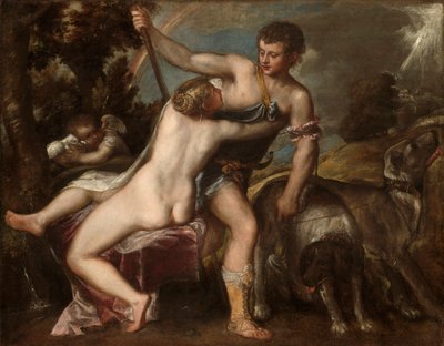 Vénus et Adonis - Tiziano Vecelli