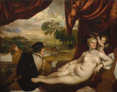 Vénus et le joueur de luth, c.1565-70 - Tiziano Vecelli