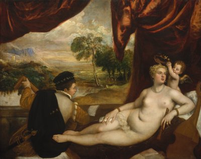 Vénus et le joueur de luth, vers 1565-70 - Tiziano Vecelli