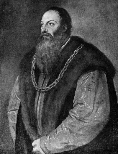 Pietro Aretino, auteur, dramaturge, poète et satiriste italien, vers 1548-1551, 1912 - Tiziano Vecelli