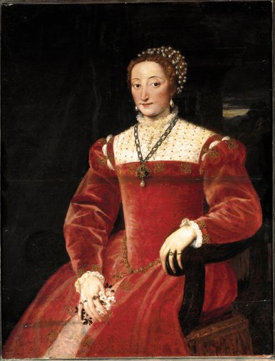 Portrait de Giulia da Varano Della Rovere - Tiziano Vecelli