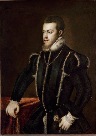 Portrait de Philippe II - Tiziano Vecelli