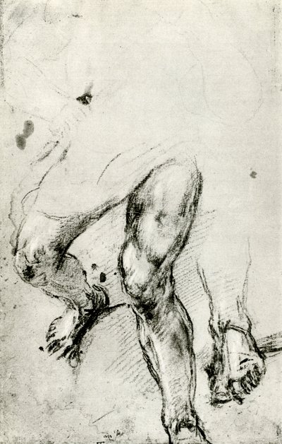 Étude pour le Martyre de Saint Laurent à Venise, vers 1550 - Tiziano Vecelli