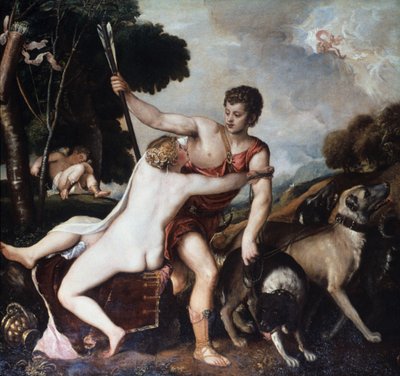 Vénus et Adonis, 1553 - Tiziano Vecelli