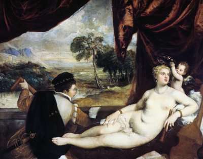 Vénus et le joueur de luth, c1565-1570 - Tiziano Vecelli