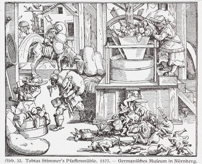 Prêtres catholiques passés à la moulinette - Tobias Stimmer