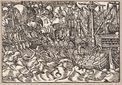 Gaius Duillius vainc Carthage dans une bataille navale - Tobias Stimmer