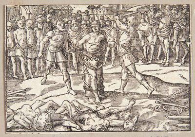 La décapitation du fils de Brutus - Tobias Stimmer